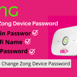 I forgot my Zong 4G device username and password in 2022